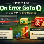 featured image - excel vba on error goto 0