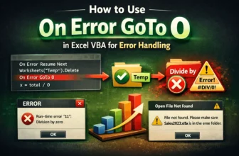 featured image - excel vba on error goto 0