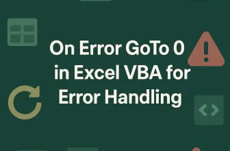 featured image - excel vba on error goto 0