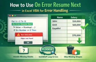 featured image - excel vba on error resume next