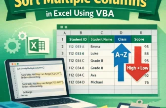 featured image - excel vba sort multiple columns