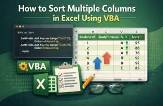 featured image - excel vba sort multiple columns