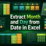 featured image - extract month and date from date in excel