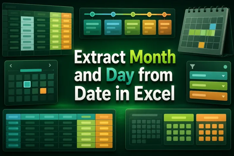 featured image - extract month and date from date in excel