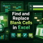 featured image - find and replace blank cells in excel