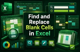 featured image - find and replace blank cells in excel