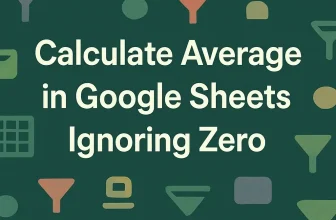 featured image - google sheets average ignore 0