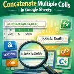 featured image - google sheets concatenate multiple cells