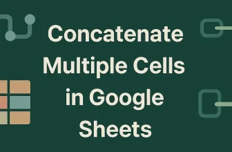 featured image - google sheets concatenate multiple cells