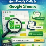 featured image - google sheets count non empty cells