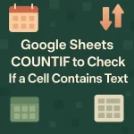 featured image - google sheets countif contains text