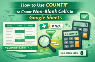 featured image - google sheets countif not blank