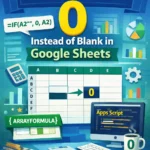 featured image - google sheets if blank then 0