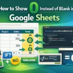 featured image - google sheets if blank then 0