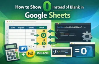 featured image - google sheets if blank then 0