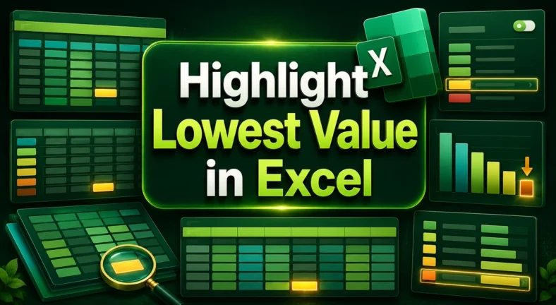 featured image - highlight lowest value in excel