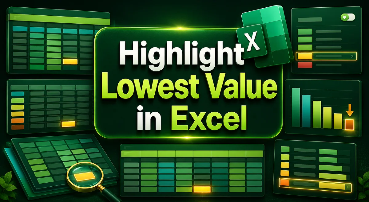 Excel Value Key Example How to Highlight the Lowest Value in Excel (3 Suitable Examples ...