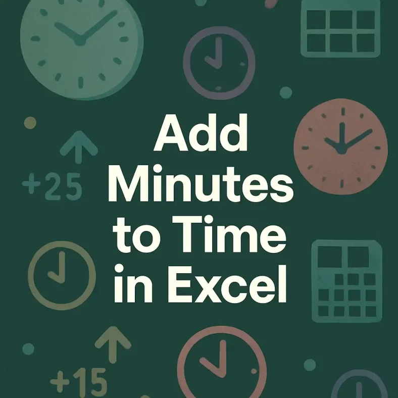 featured image - how to add minutes to time in excel