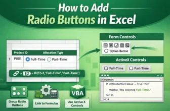 featured image - how to add radio buttons in excel