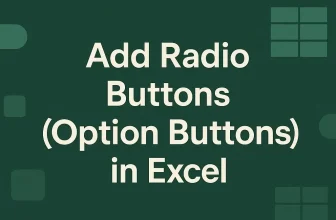 featured image - how to add radio buttons in excel
