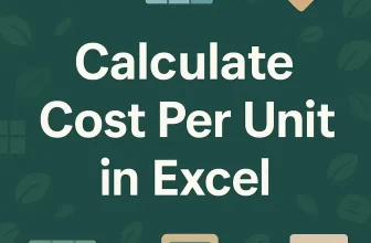 featured image - how to calculate cost per unit in excel