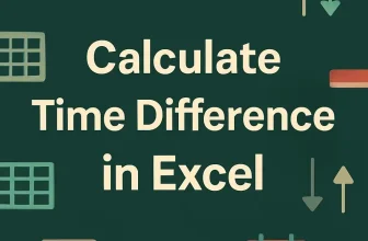 featured image - how to calculate difference between two times in excel
