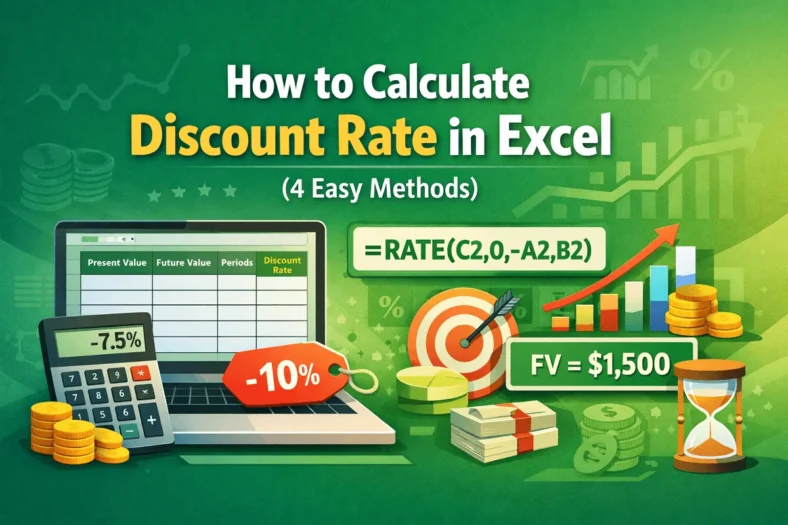 featured image - how to calculate discount rate in excel