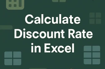 featured image - how to calculate discount rate in excel