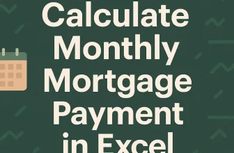 featured image - how to calculate monthly mortgage payment in excel