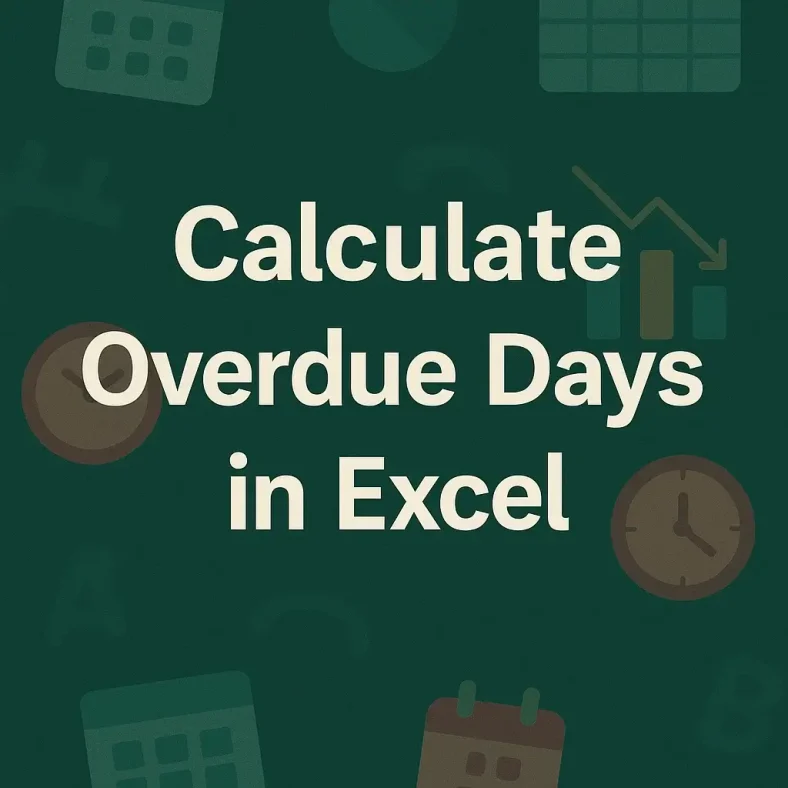 featured image - how to calculate overdue days in excel