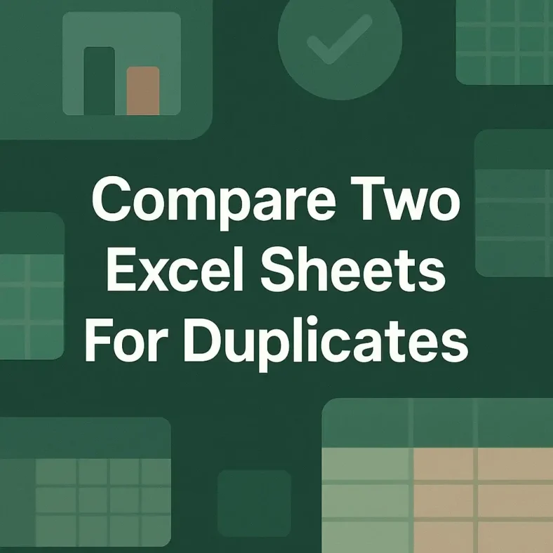 featured image - how to compare two excel sheets for duplicates