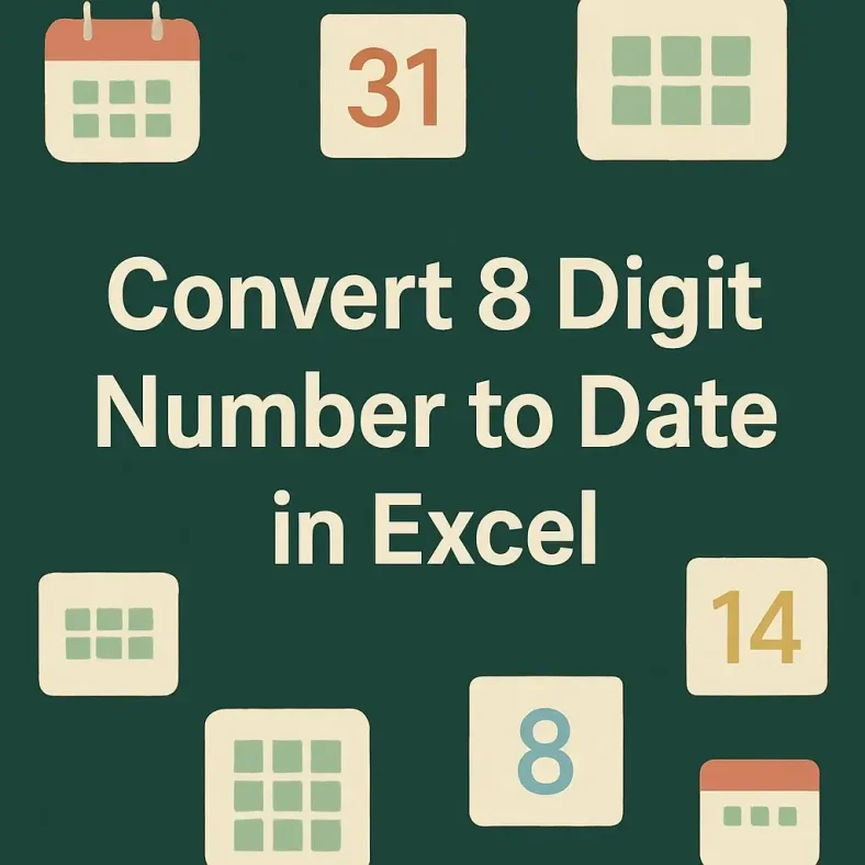 featured image - how to convert 8 digit number to date in excel