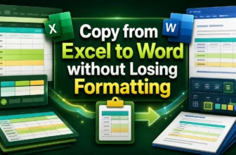 featured image -how to copy from excel to word without losing formatting