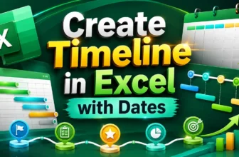 featured image - how to create a timeline in excel with dates