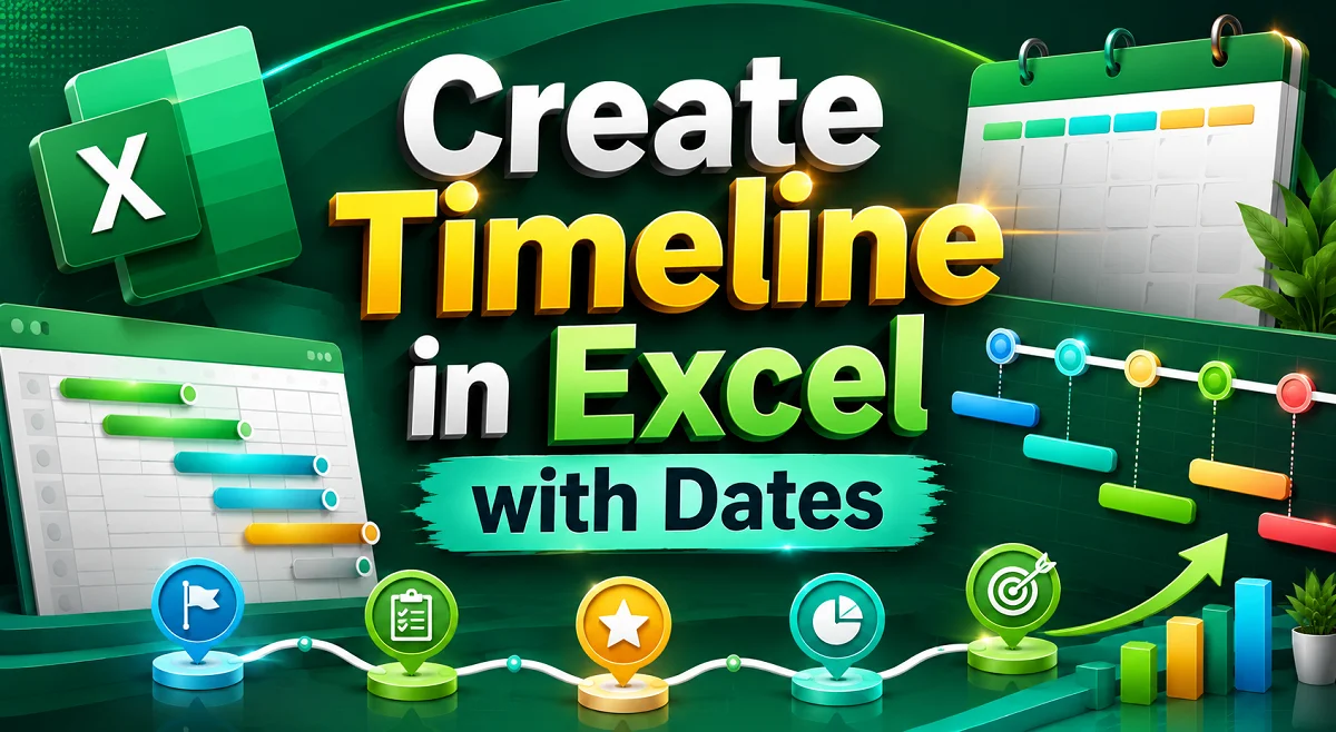 How to Create a Timeline in Excel with Dates (6 Different Ways) - Excel ...