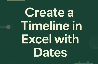 featured image - how to create a timeline in excel with dates