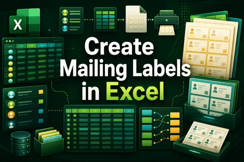 featured image - how to create mailing labels in excel