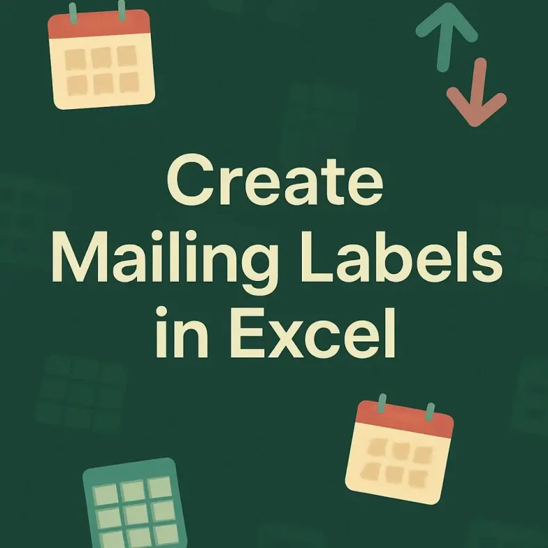 featured image - how to create mailing labels in excel
