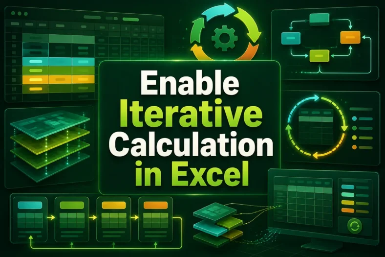 featured image - how to enable iterative calculation in excel