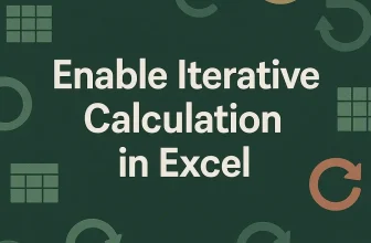 featured image - how to enable iterative calculation in excel