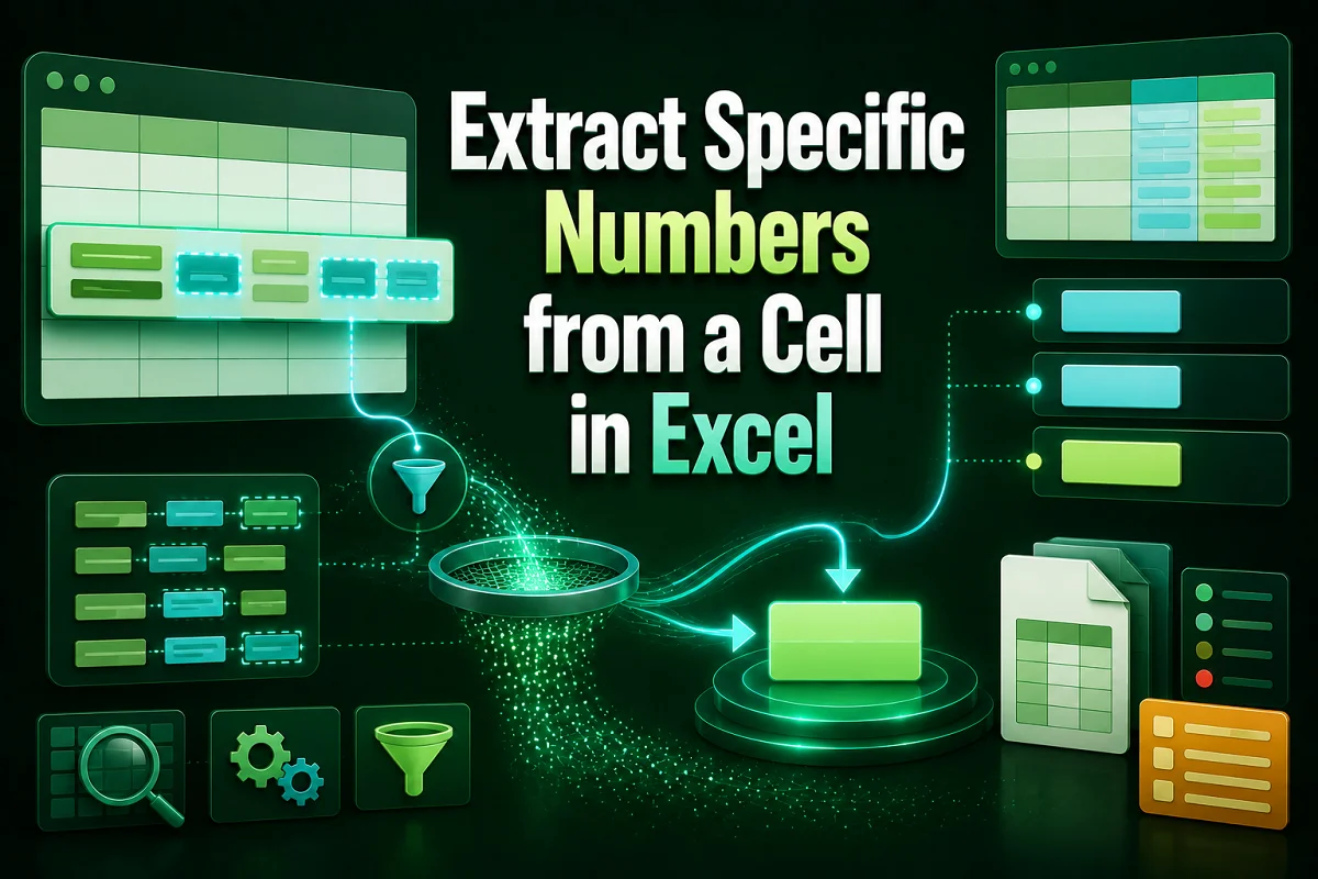 How to Extract Specific Numbers from a Cell in Excel - Excel Insider