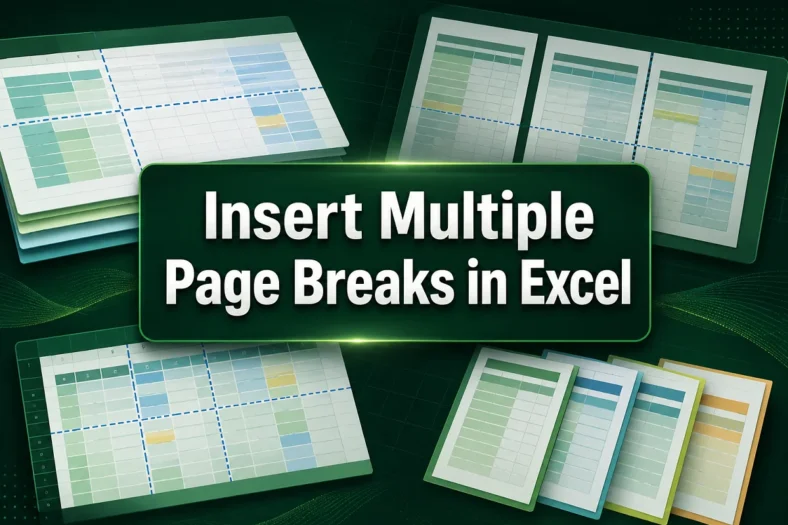 featured image - how to insert multiple page breaks in excel