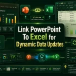 featured image - how to link powerpoint to excel for dynamic data updates