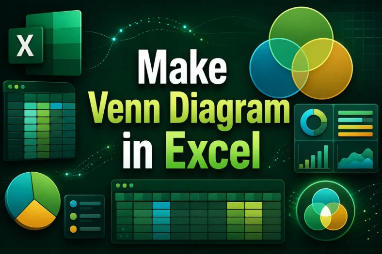 featured image - how to make a venn diagram in excel