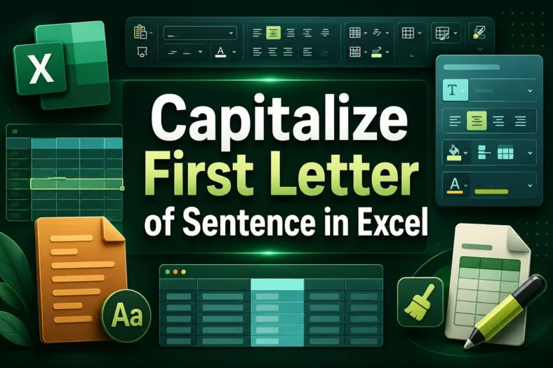 featured image - how to make first letter of sentence capital in excel