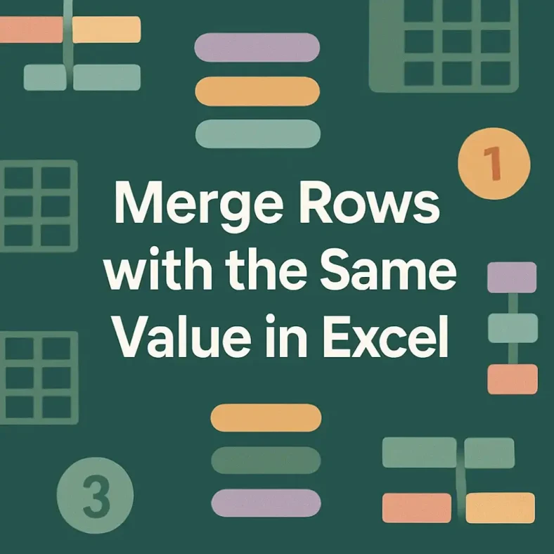 featured image - how to merge rows with same value in excel