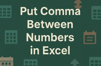 featured image - how to put comma between numbers in excel