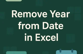 featured image - how to remove year from date in excel