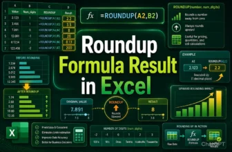 featured image - how to roundup a formula result in excel