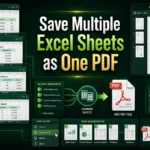 featured image - how to save multiple excel sheets as one pdf